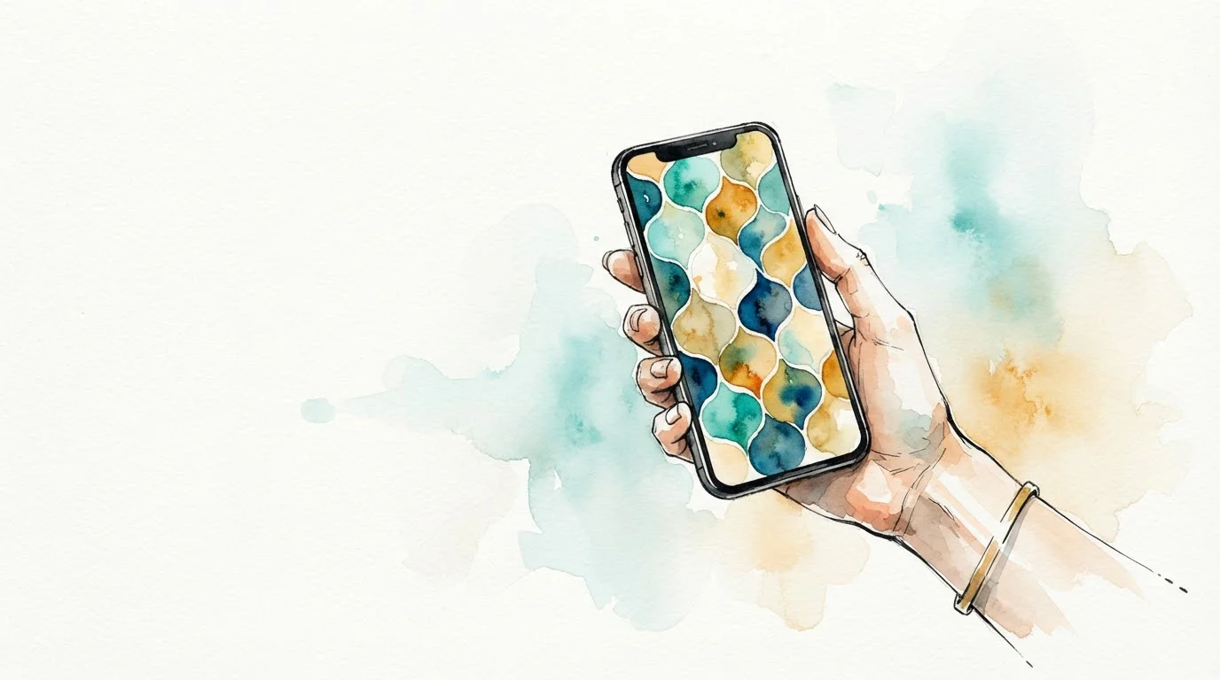 Telefon v ruce jako symbol mobilního přístupu přes PWA