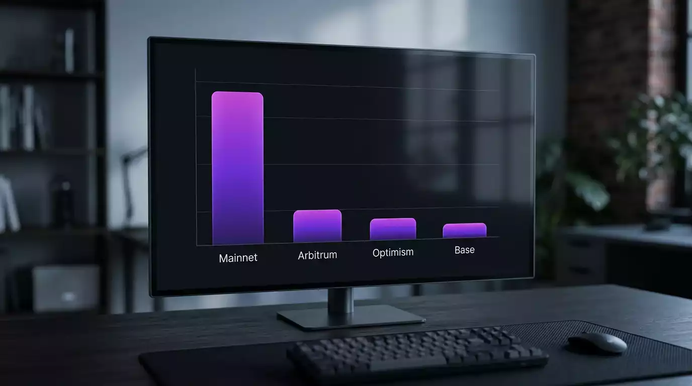Srovnání gas poplatků na Ethereum mainnet a layer 2 sítích Arbitrum Optimism Base pro micro-betting